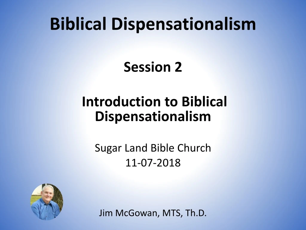 biblical dispensationalism