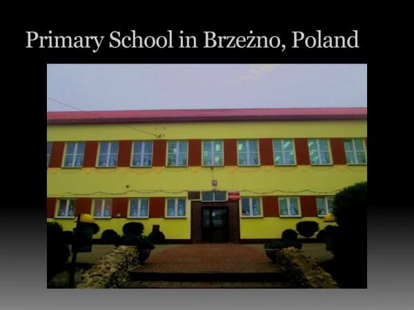 Primary School in Brzeżno, Poland