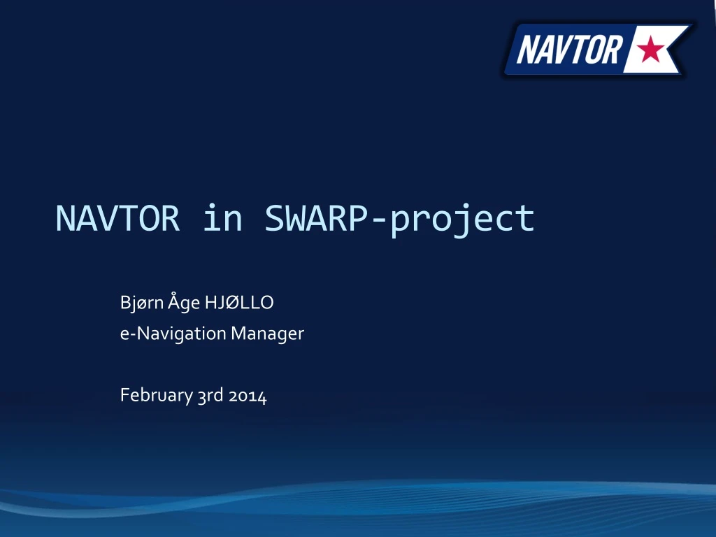 navtor in swarp project