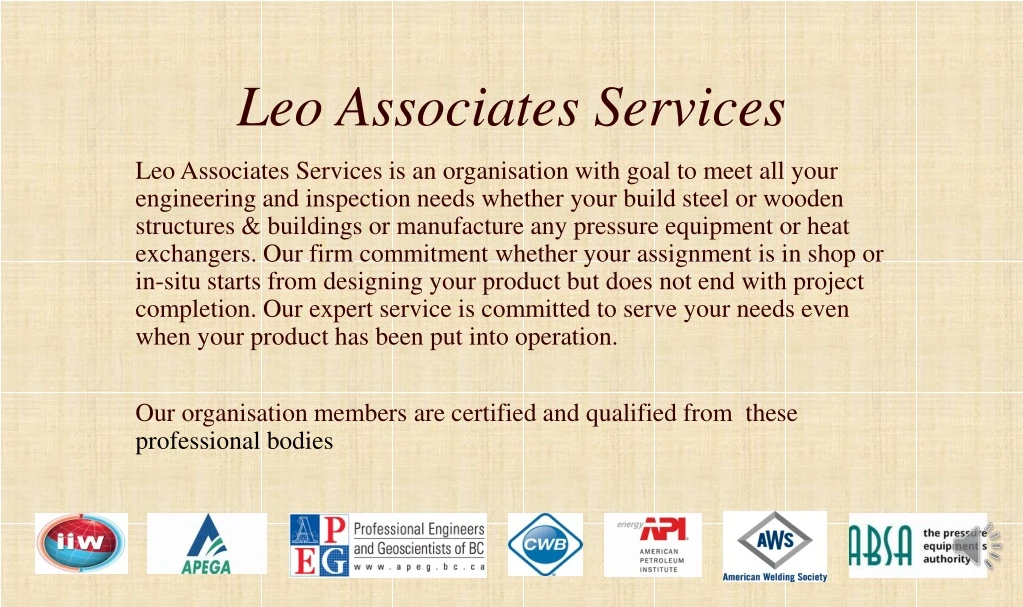 leo associates services