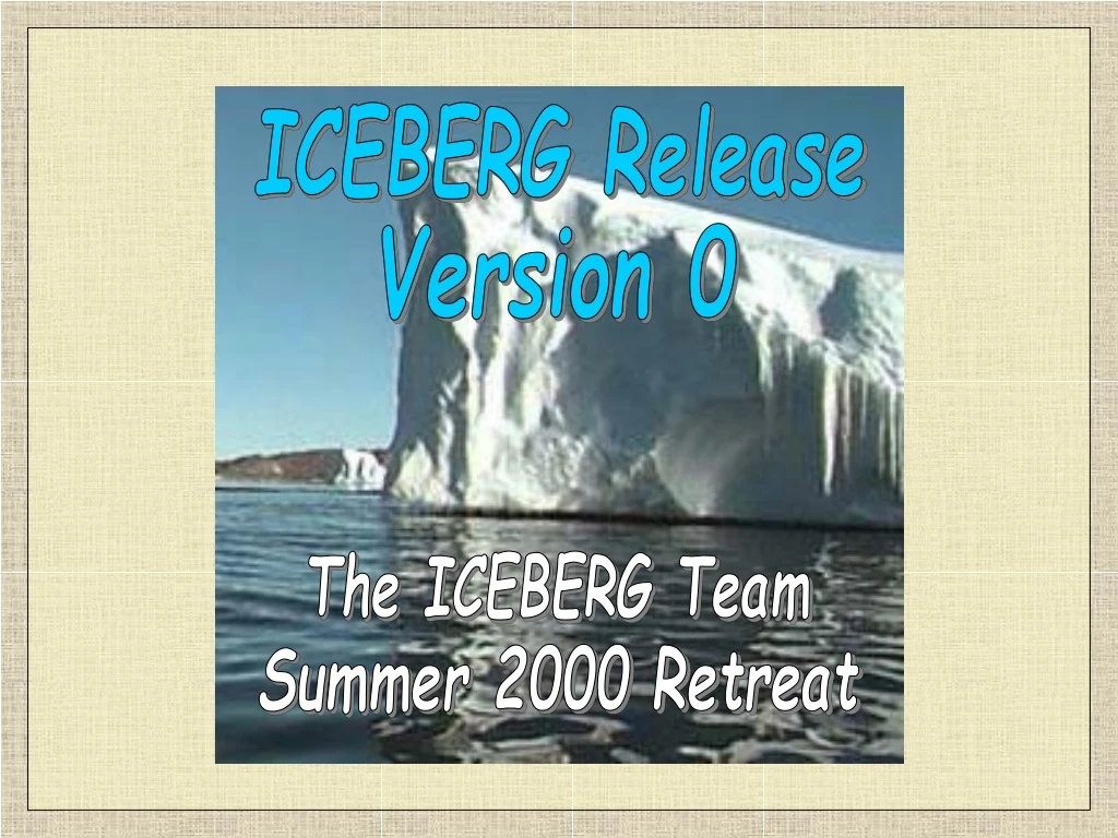 iceberg release