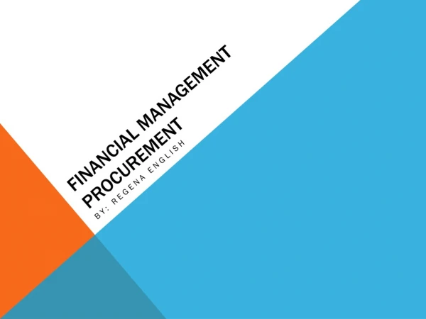 Financial Management Procurement