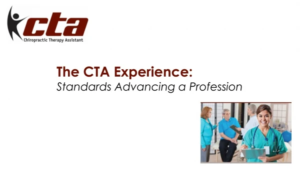 The CTA Experience: Standards Advancing a Profession