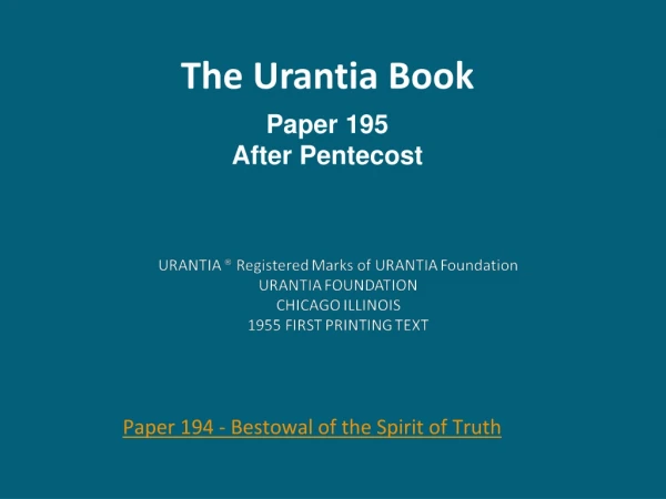 The Urantia Book