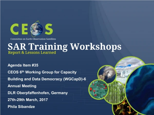 SAR Training Workshops