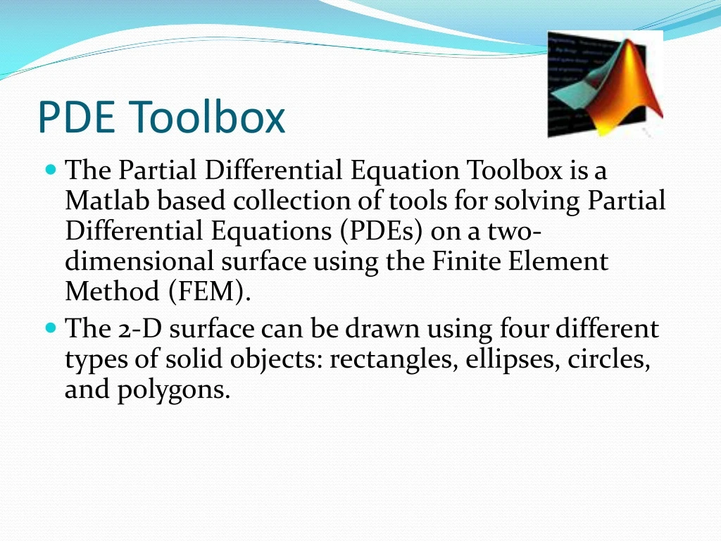 pde toolbox