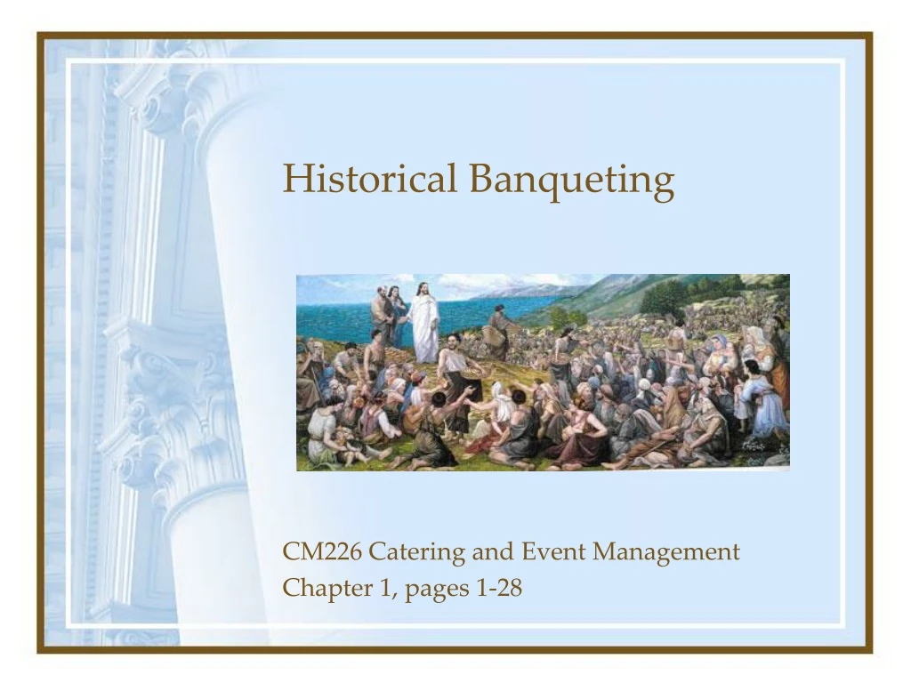 historical banqueting