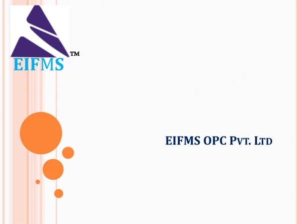 EIFMS OPC Pvt. Ltd
