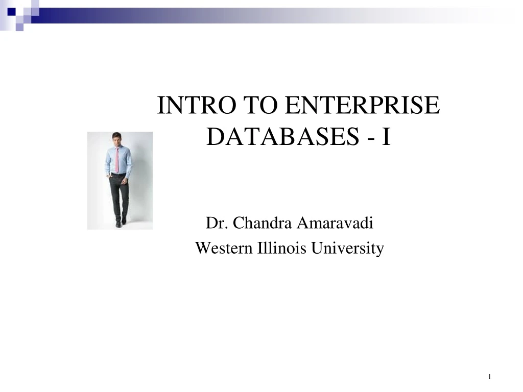 intro to enterprise databases i