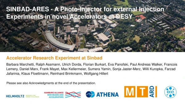 SINBAD-ARES - A Photo-Injector for external Injection Experiments in novel Accelerators at DESY