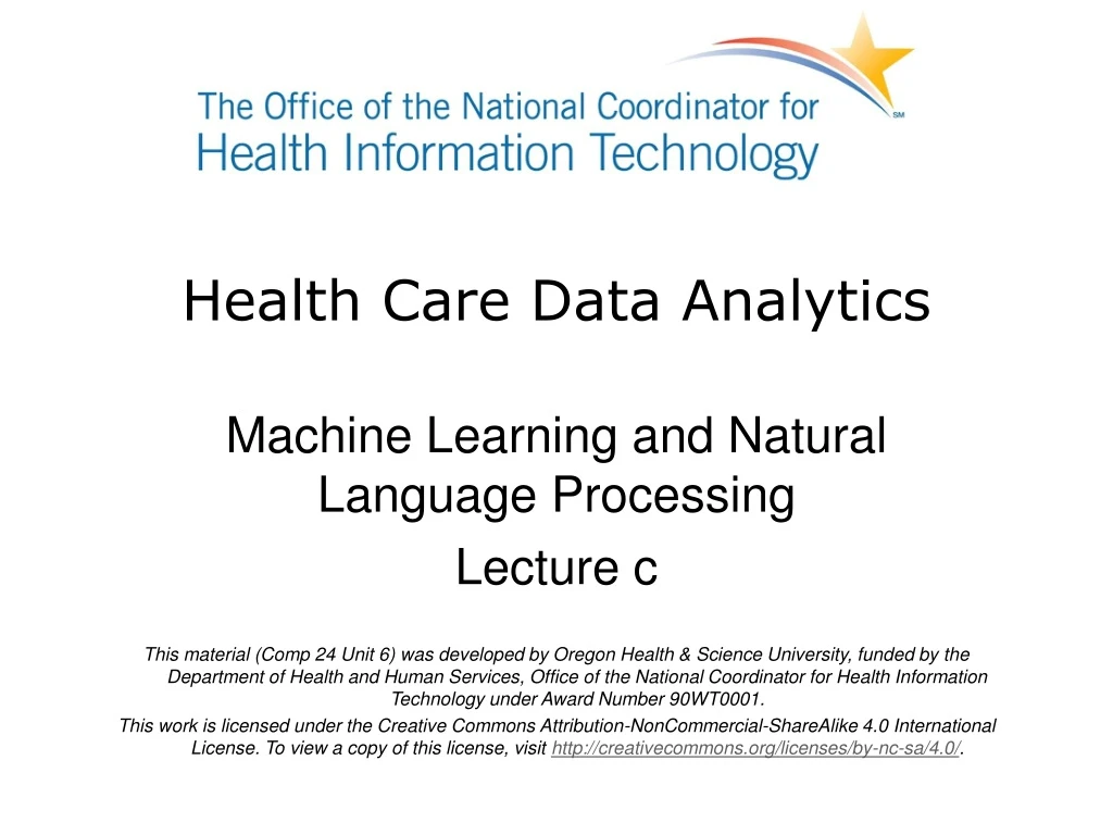 health care data analytics