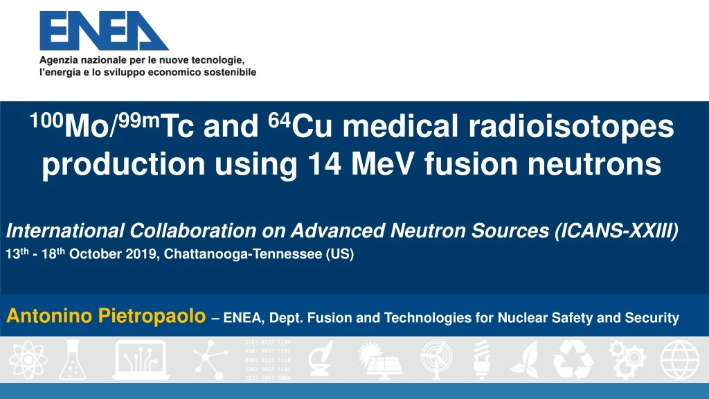 100 mo 99m tc and 64 cu medical radioisotopes production using 14 mev fusion neutrons