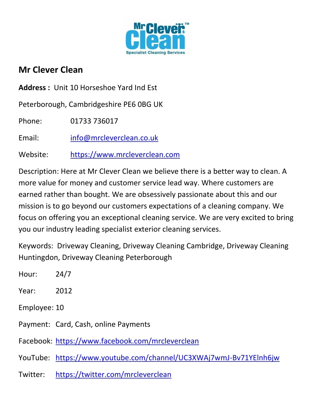 mr clever clean