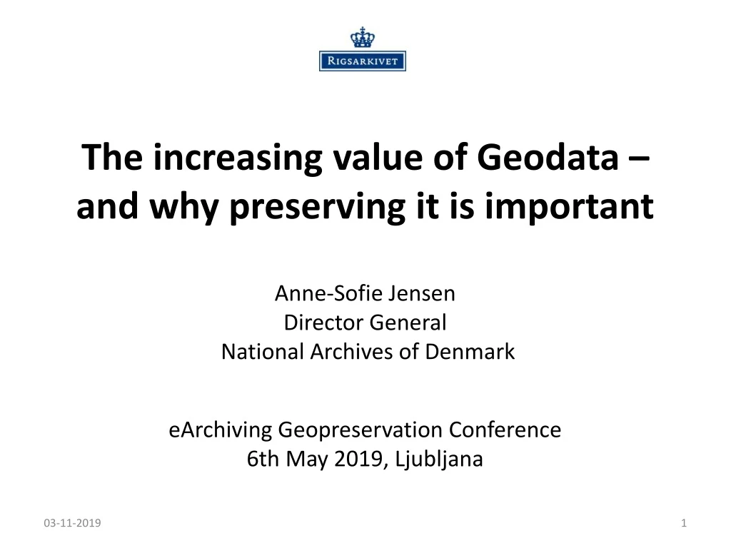 the increasing value of geodata