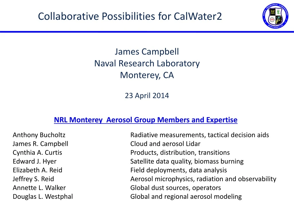 collaborative possibilities for calwater2