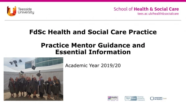 FdSc Health and Social Care Practice Practice Mentor Guidance and Essential Information