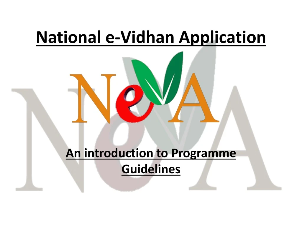 national e vidhan application