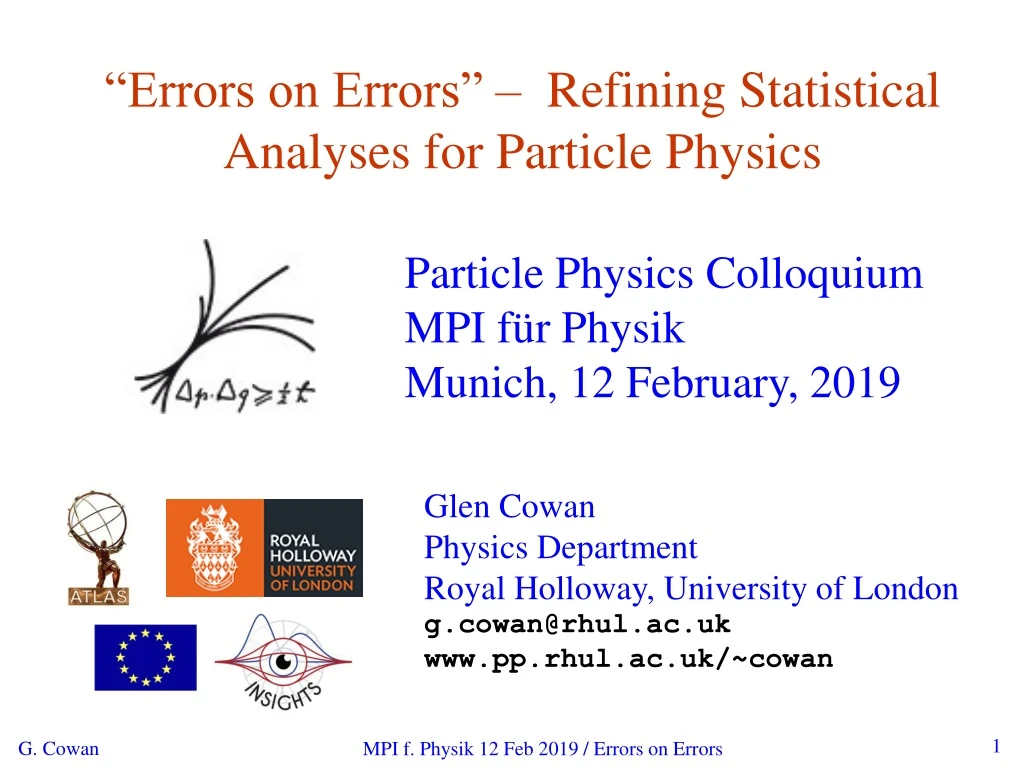 errors on errors refining statistical analyses