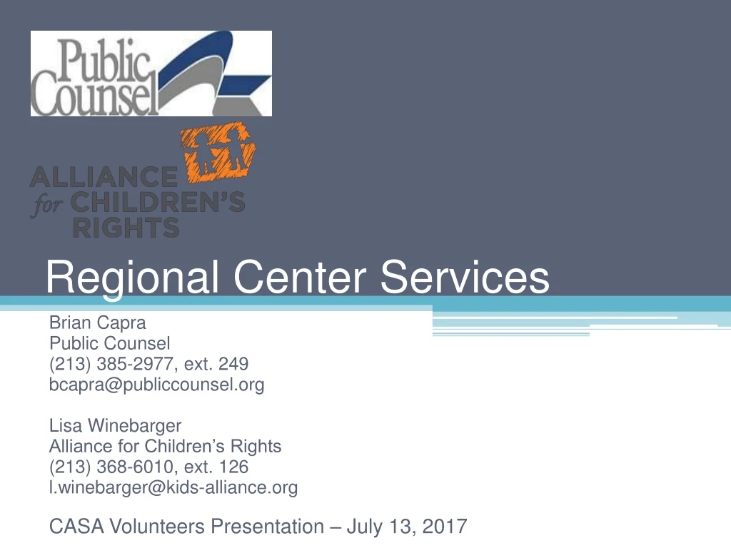 regional center services