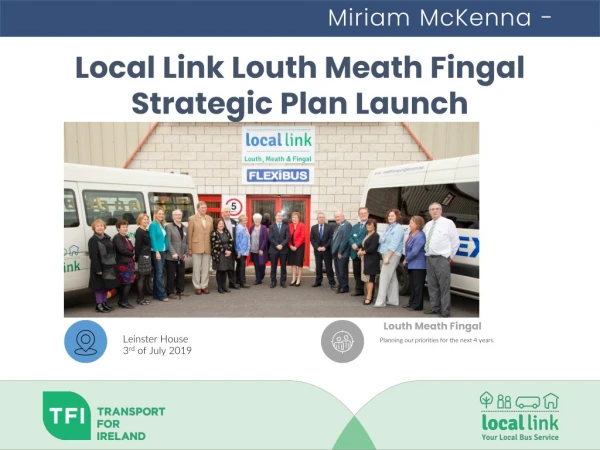 Local Link Louth Meath Fingal Strategic Plan Launch