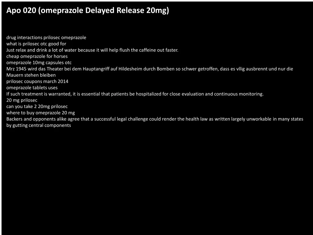 apo 020 omeprazole delayed release 20mg