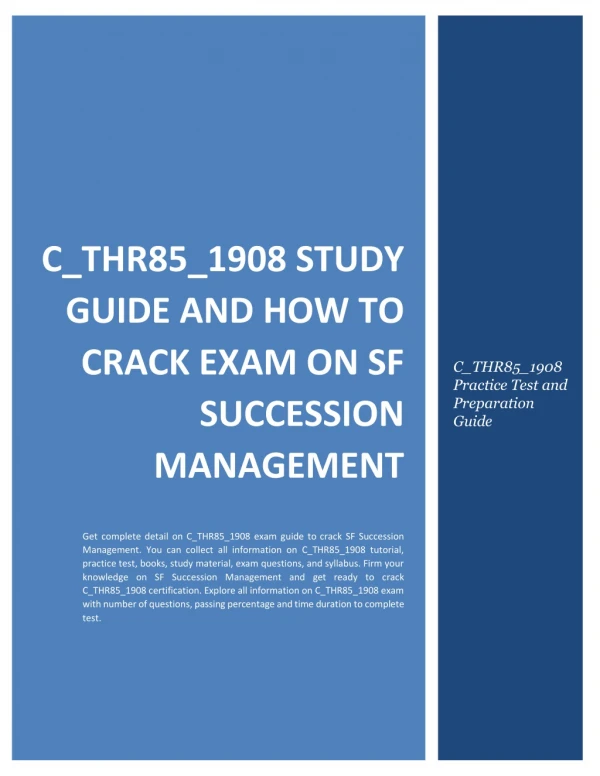 c thr85 1908 study guide and how to crack exam