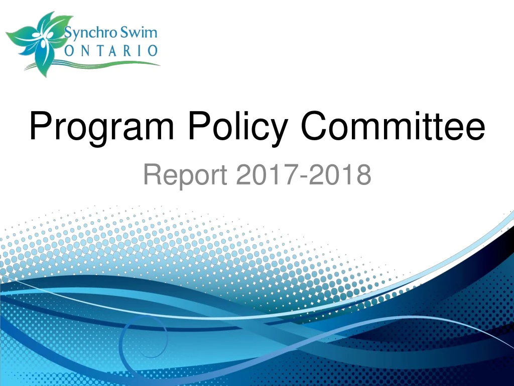 program policy committee