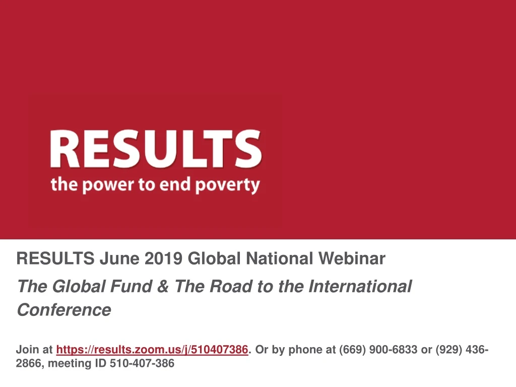 results june 2019 global national webinar