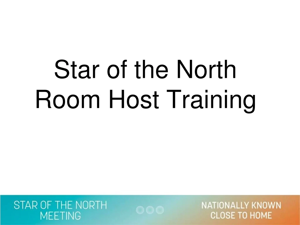 star of the north room host training