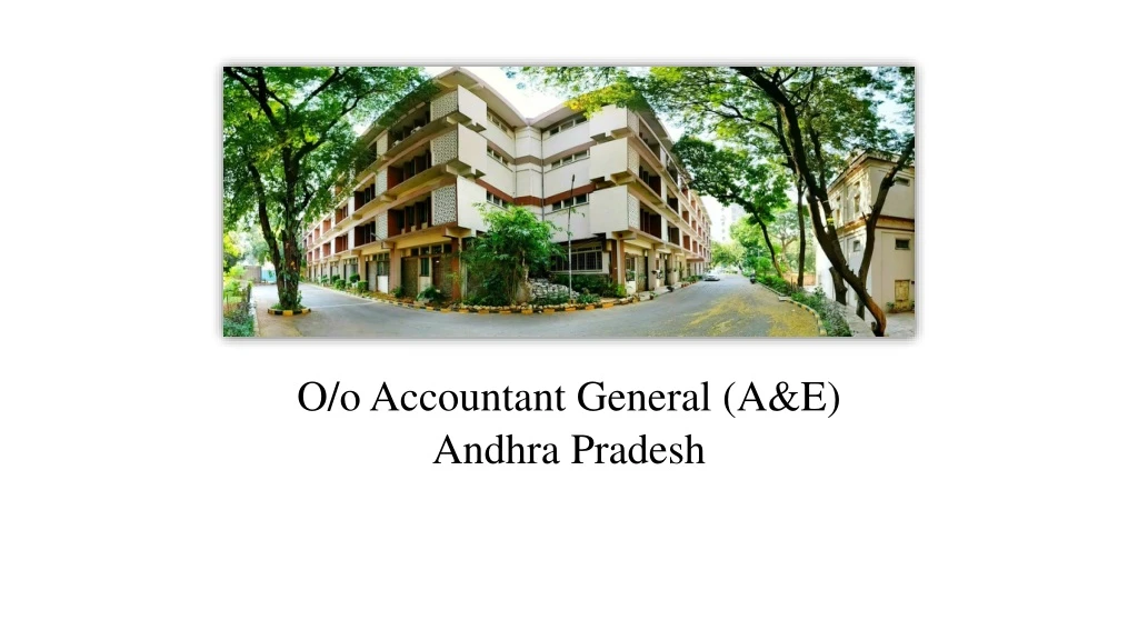 o o accountant general a e andhra pradesh
