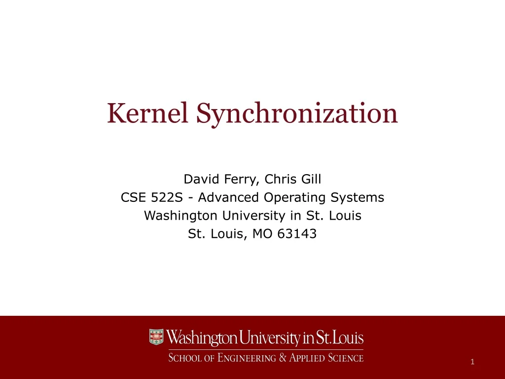 kernel synchronization