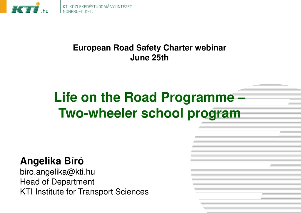 european road safety charter webinar june 25th