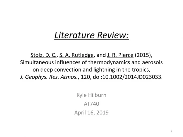 Literature Review: