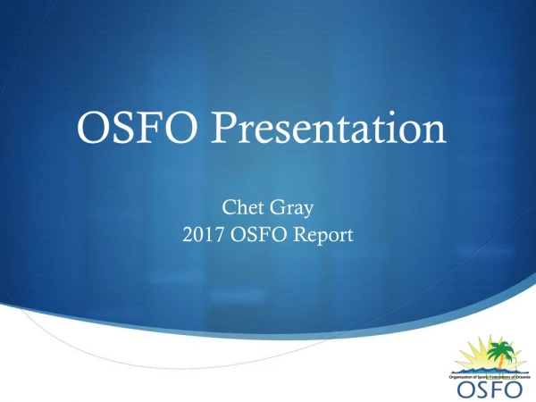 OSFO Presentation