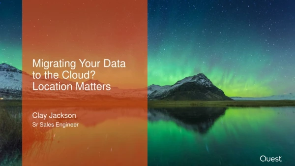 Migrating Your Data to the Cloud? Location Matters
