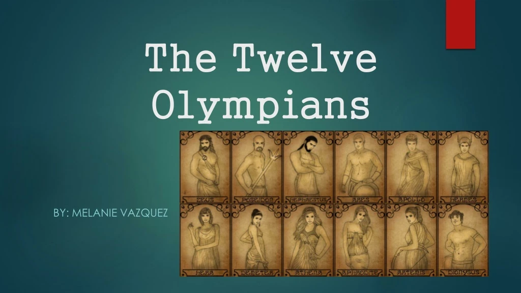 the twelve olympians