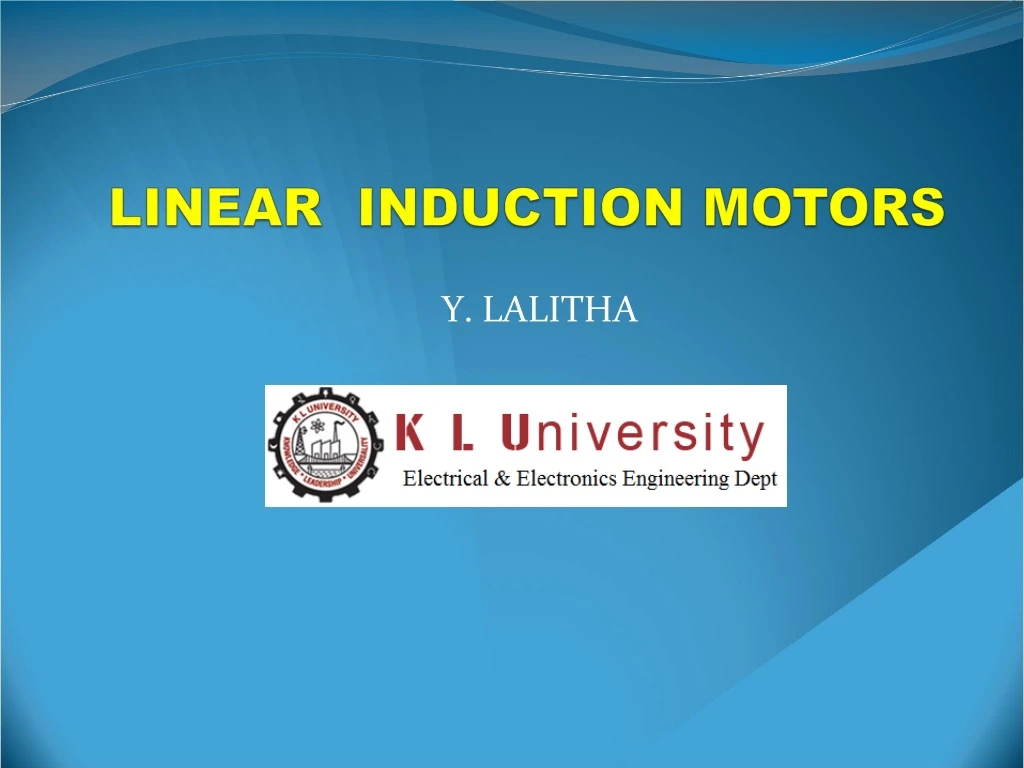 linear induction motors