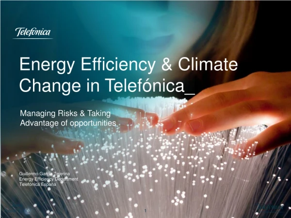 Energy Efficiency &amp; Climate Change in Telefónica_