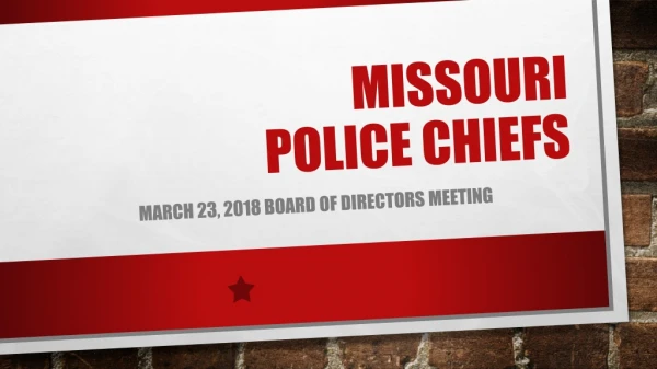 Missouri Police Chiefs