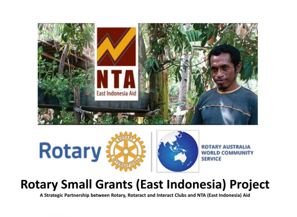Rotary Small Grants (East Indonesia) Project