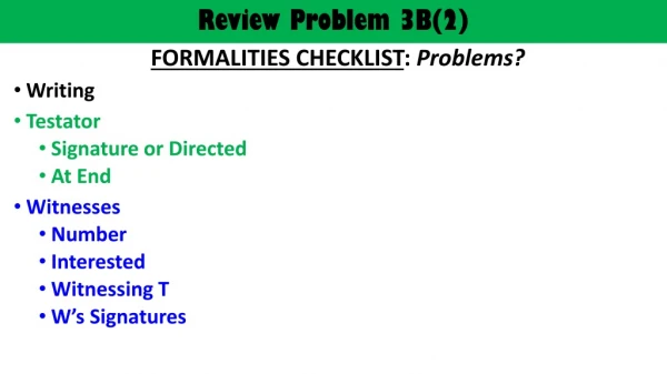 Review Problem 3B(2)