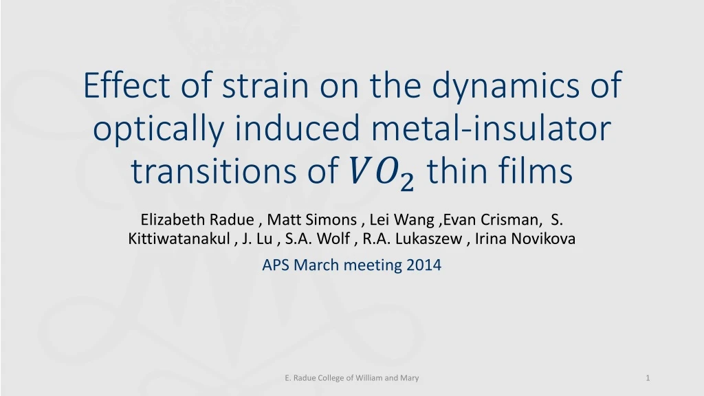 effect of strain on the dynamics of optically induced metal insulator transitions of thin films