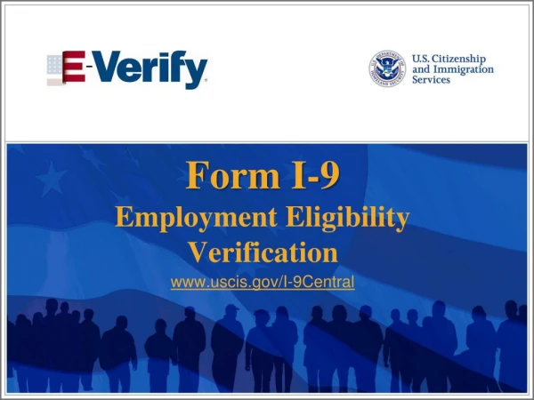 Form I-9 Employment Eligibility Verification