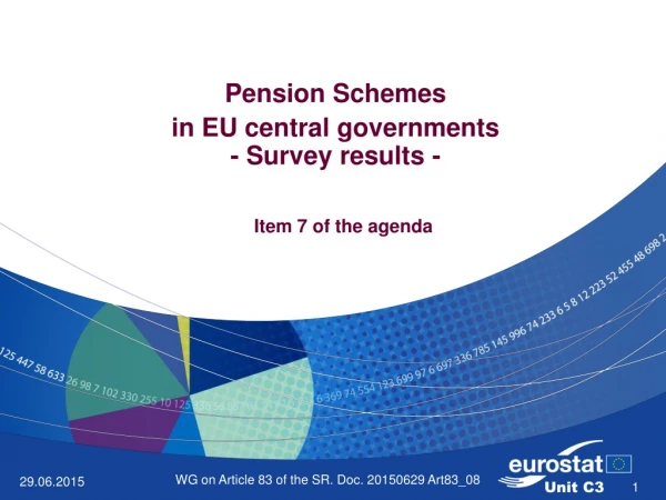 Pension Schemes in EU central governments - Survey results -