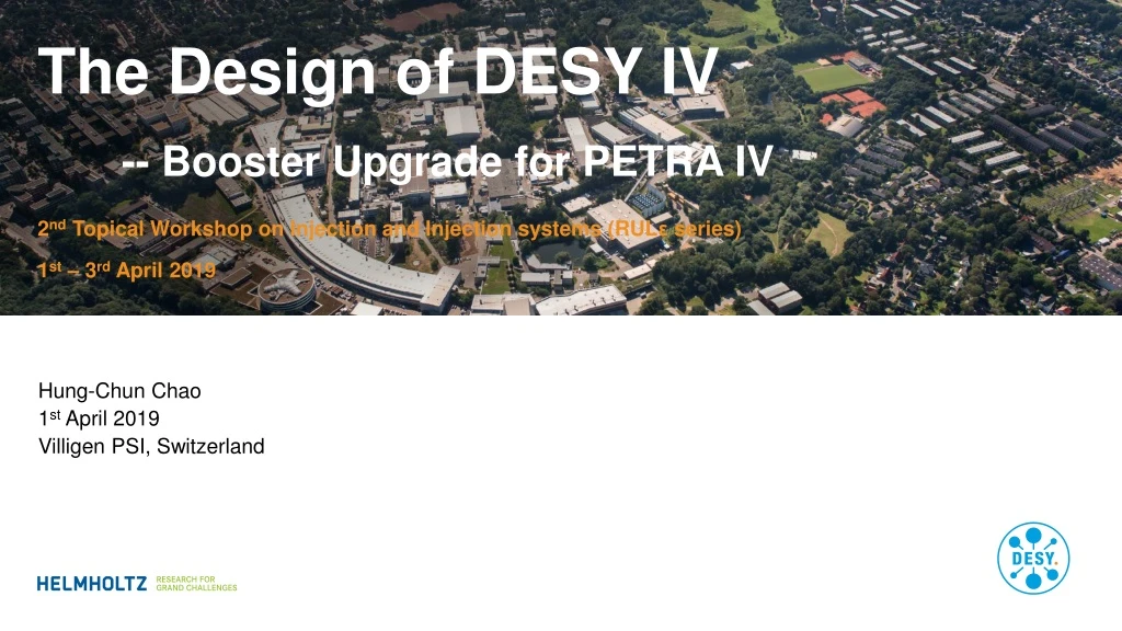 the design of desy iv booster upgrade for petra iv