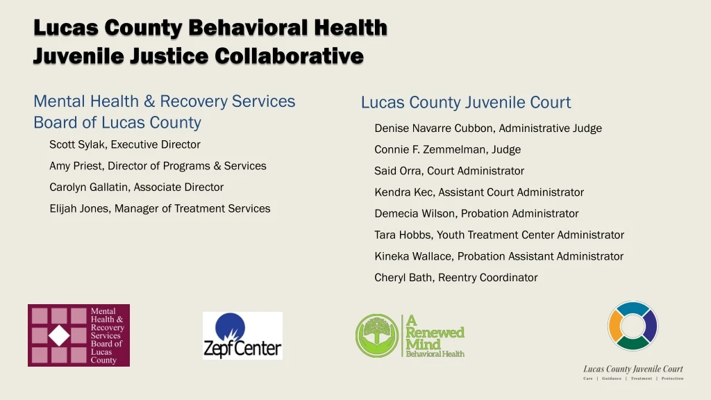 lucas county behavioral health juvenile justice
