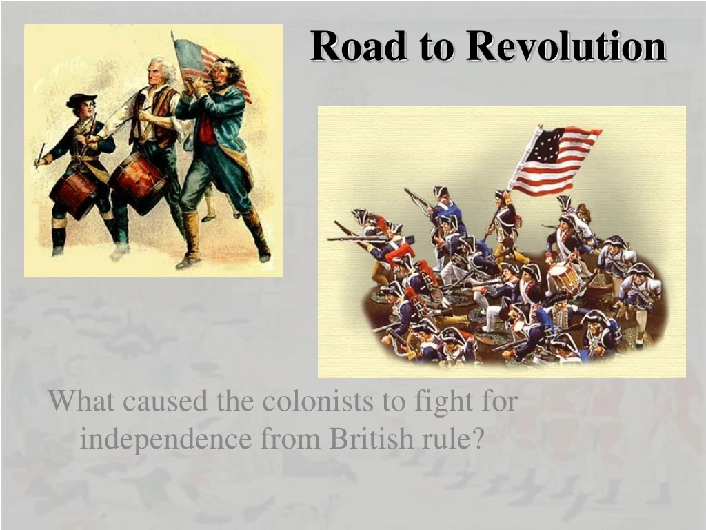 road to revolution