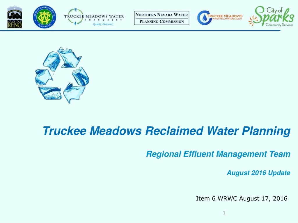 truckee meadows reclaimed water planning regional