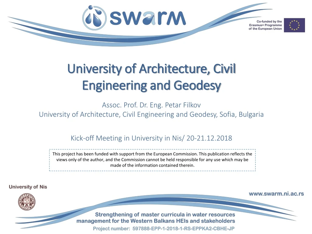 university of architecture civil engineering and geodesy