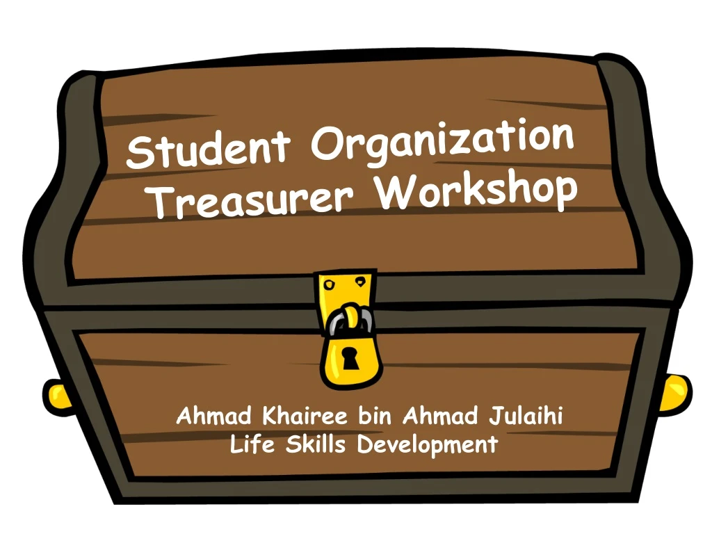 student organization treasurer workshop
